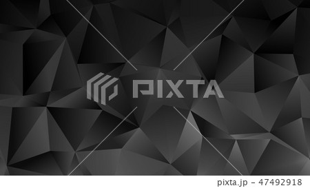 Trendy Low Poly Dark Background for Your Business 47492918