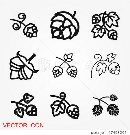 Hop icon logo, illustration, vector sign 47493295