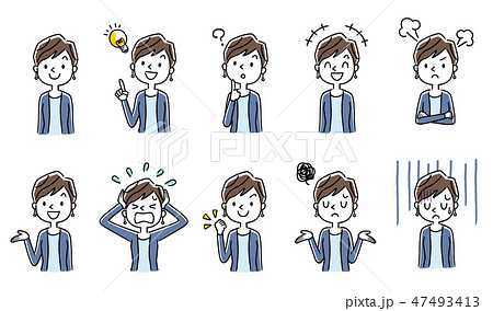 若い女性:セット 若い女性:セット 47493413