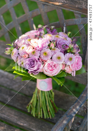 pink and purple wedding bouquet rounded shape pink and purple wedding bouquet rounded shape 47493757