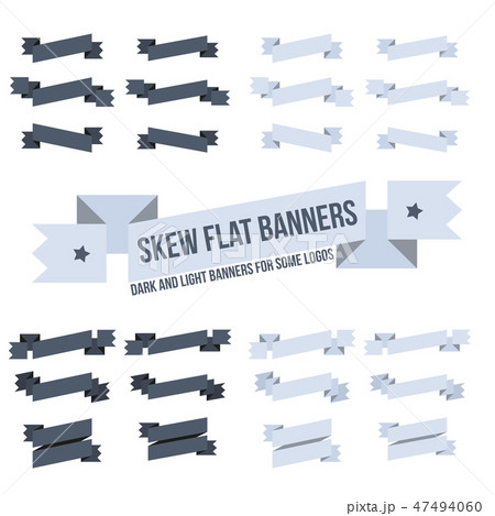 Set sloping banners Set sloping banners 47494060