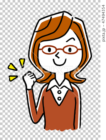 Young women wearing glasses: motivation 47494354