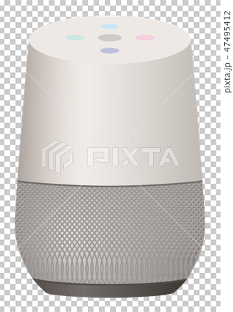 スマートスピーカー白背景イラスト素材のイラスト素材 [47495412] - PIXTA