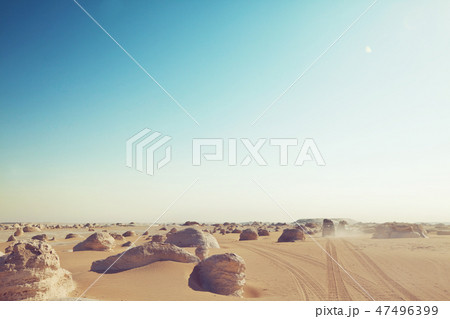 White desert in Egypt 47496399