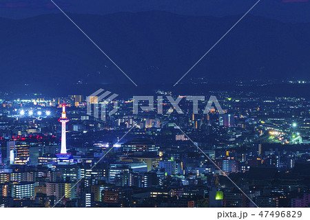 京都 京都タワー 夜景 京都 京都タワー 夜景 47496829