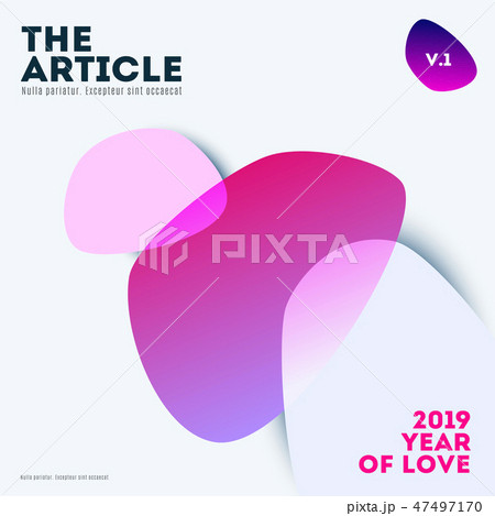 Abstract design of colourful vector elements for modern background with soft lines for business 47497170