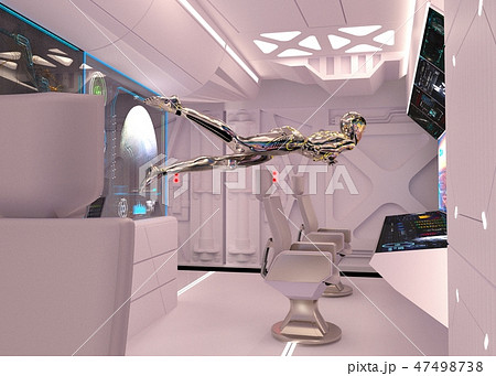 司令室　perming３DCGイラスト素材 47498738