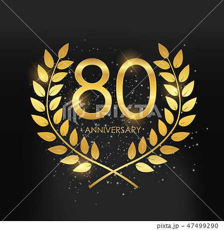 Template Logo 80 Years Anniversary Vector  47499290