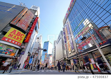 日本の東京都市景観 東京・渋谷(歩行者天国) 日本の東京都市景観 東京・渋谷(歩行者天国) 47500837