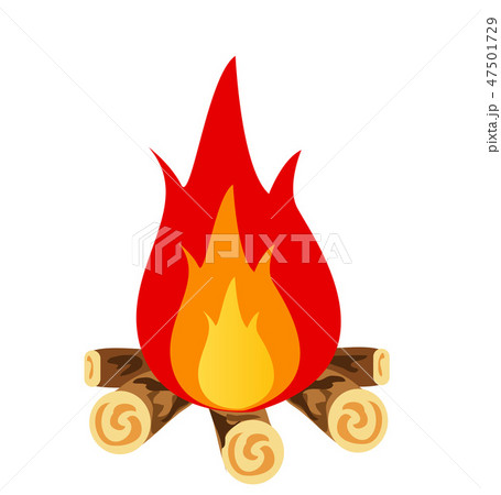 Campfire vector icon illustration 47501729