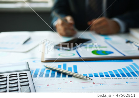 Financial statistics documents ball pen 47502911
