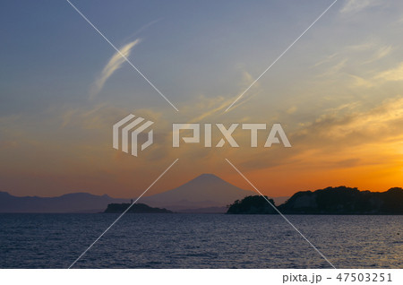 湘南の夕暮れ 自然風景 湘南の夕暮れ 自然風景 47503251