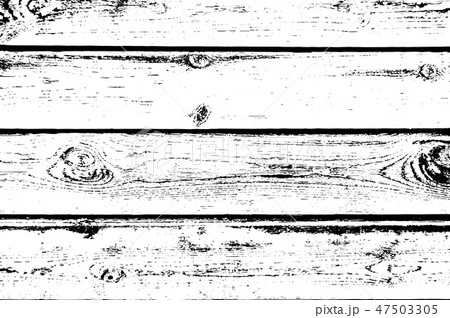 Distressed wooden planks overlay texture. Vector illustration. Wood grain background. 47503305