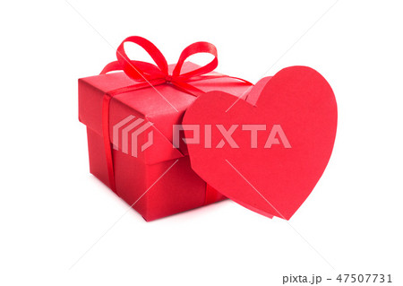 Gift box and heart card Gift box and heart card 47507731