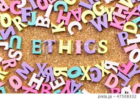 Color alphabet in word ethics as frame Color alphabet in word ethics as frame 47508332