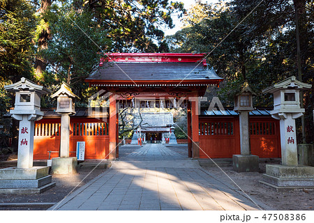息栖神社 神門 (茨城県神栖市) 2019年1月現在 息栖神社 神門 (茨城県神栖市) 2019年1月現在 47508386