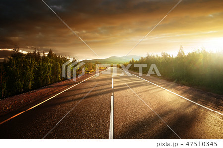 road in north mountains 47510345