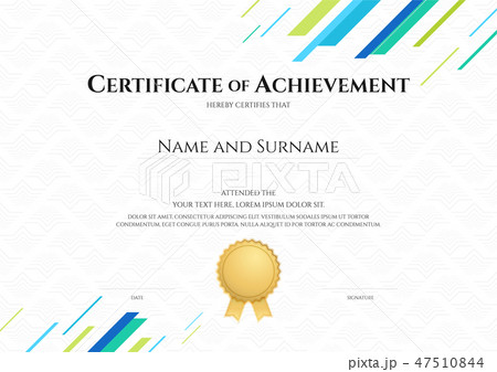 Certificate template in sport theme  47510844