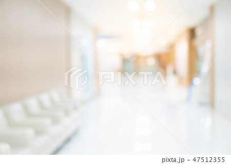 Blurred luxury hospital interior background Blurred luxury hospital interior background 47512355