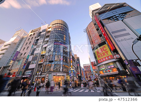 日本の東京都市景観　東京・渋谷の「道玄坂二丁目東」周辺（歩行者天国） 47512366