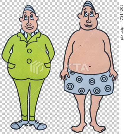 恰幅のいい男性のイラスト素材 [47514205] - PIXTA
