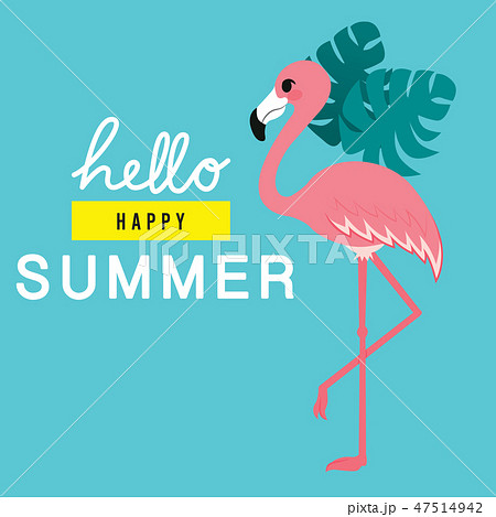 Hello Happy Flamingo Summer Hello Happy Flamingo Summer 47514942