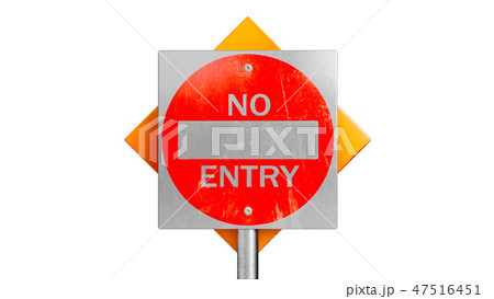 Sign traffic road symbol, close view 47516451