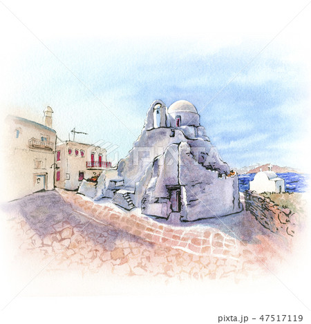 Church of Paraportiani on island Mykonos, Greece Church of Paraportiani on island Mykonos, Greece 47517119