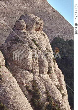 Mountains in Montserrat in Catalonia of Spain Mountains in Montserrat in Catalonia of Spain 47517769