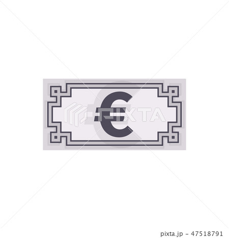 Euro banknote icon, currency symbol 47518791