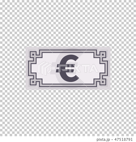 Euro banknote icon, currency symbol Euro banknote icon, currency symbol 47518791