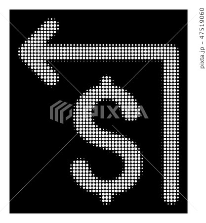White Halftone Moneyback Icon White Halftone Moneyback Icon 47519060