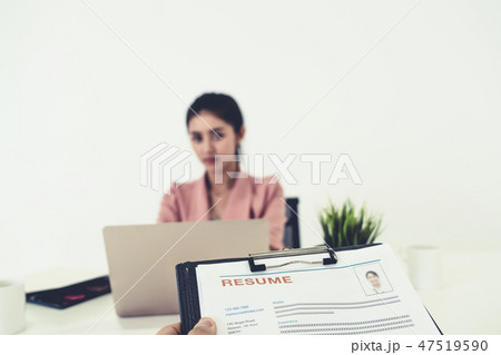 Resume sent to human resources for job application Resume sent to human resources for job application 47519590