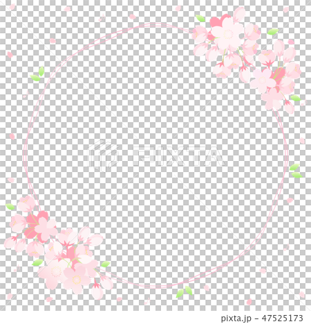 桜と音符のフレーム 桜と音符のフレーム 47525173