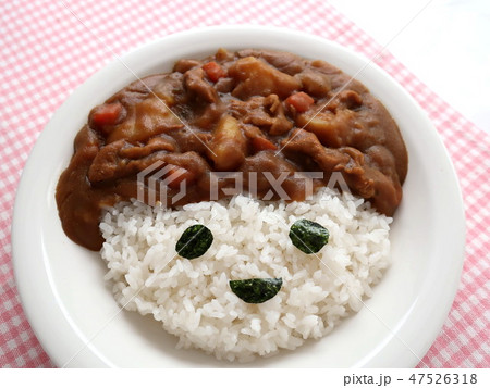 笑顔になるカレーライス 47526318