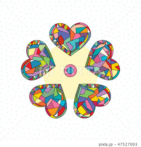 Hearts hand drawn abstract vector illustrations. 47527003
