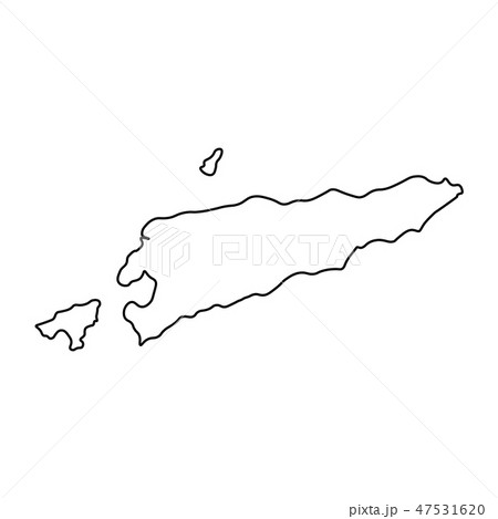 map of Timor-Leste - outline map of Timor-Leste - outline 47531620