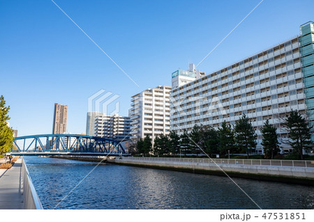 東京・高橋から見た小名木川 東京・高橋から見た小名木川 47531851
