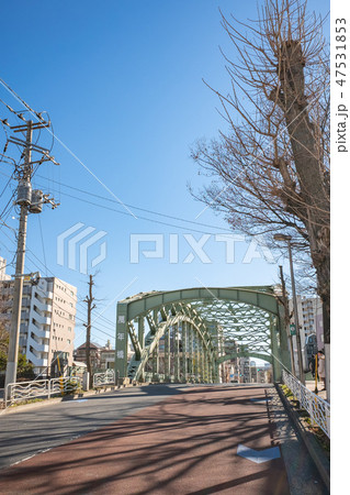 東京・小名木川に架かる萬年橋 47531853