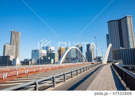 東京・築地大橋・快晴 47532609