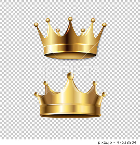 Crown Set Isolated Transparent Background. Crown Set Isolated Transparent Background. 47533804