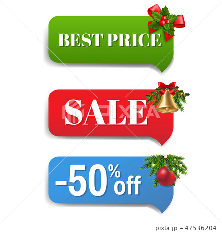 Winter Sale Banner With Christmas Toys White  47536204