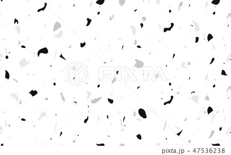 Unique terrazzo repeating seamless pattern in light grey colors. Texture composed of natural stone 47536238