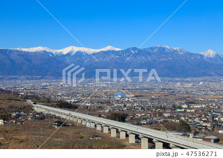 リニアの見える丘から望む甲府盆地 リニアの見える丘から望む甲府盆地 47536271