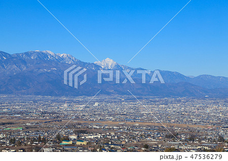 リニアの見える丘から望む甲府盆地 リニアの見える丘から望む甲府盆地 47536279