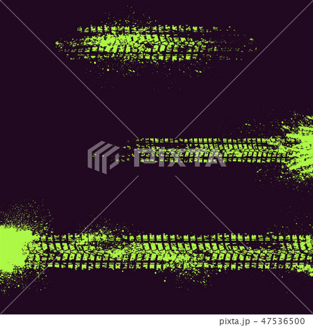 Green tire tracks set 47536500