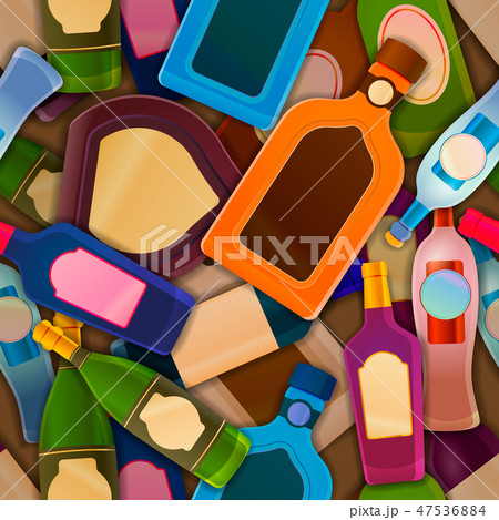 Different glossy bottles with alcohol Different glossy bottles with alcohol 47536884