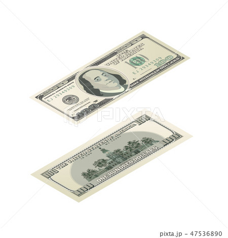 One hundred USA dollars banknote 47536890