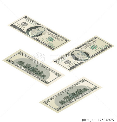 Realistic dummy one hundred USA dollars banknote Realistic dummy one hundred USA dollars banknote 47536975