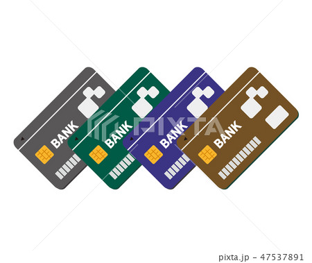 キャッシュカード　クレジットカード　CARD　銀行　アイコン 47537891
